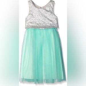 Emerald Sundae Silver Sequin Dress
